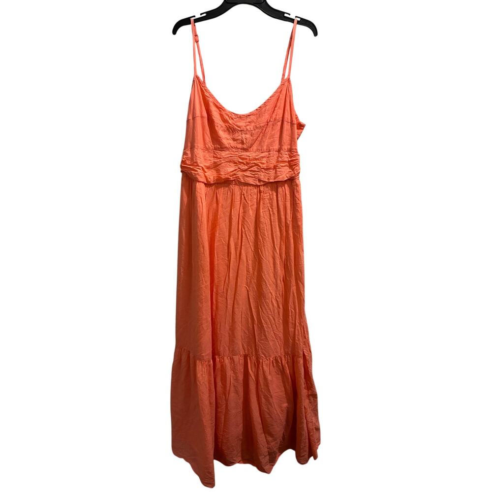 Universal Thread Coral Orange Tiered Maxi Sundress - Women's Large